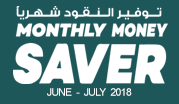 Monthly Money Saver June - July 2018
