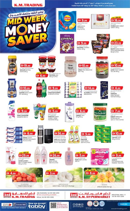 MID WEEK MONEY SAVER_Sharjah Edition_18th May 2026_K.M.TRADING