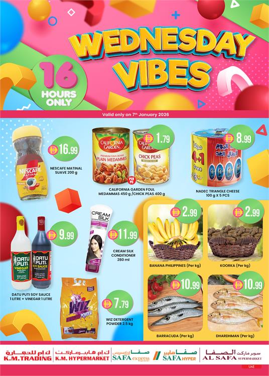 Wednesday Vibes Fresh Groceries and Essentials at K.M. Trading UAE