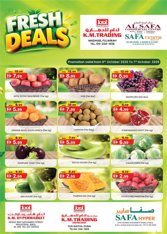 Fresh Deals K.M. Trading and AL Safa UAE